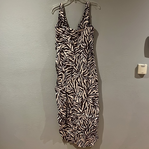 Rumer x Revolve Cyrus Maxi Zebra Print Linen Dress - Picture 13 of 13